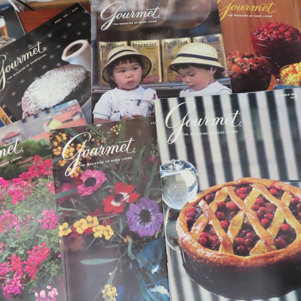 Lot of 11 Vintage 1984 Gourmet Magazines